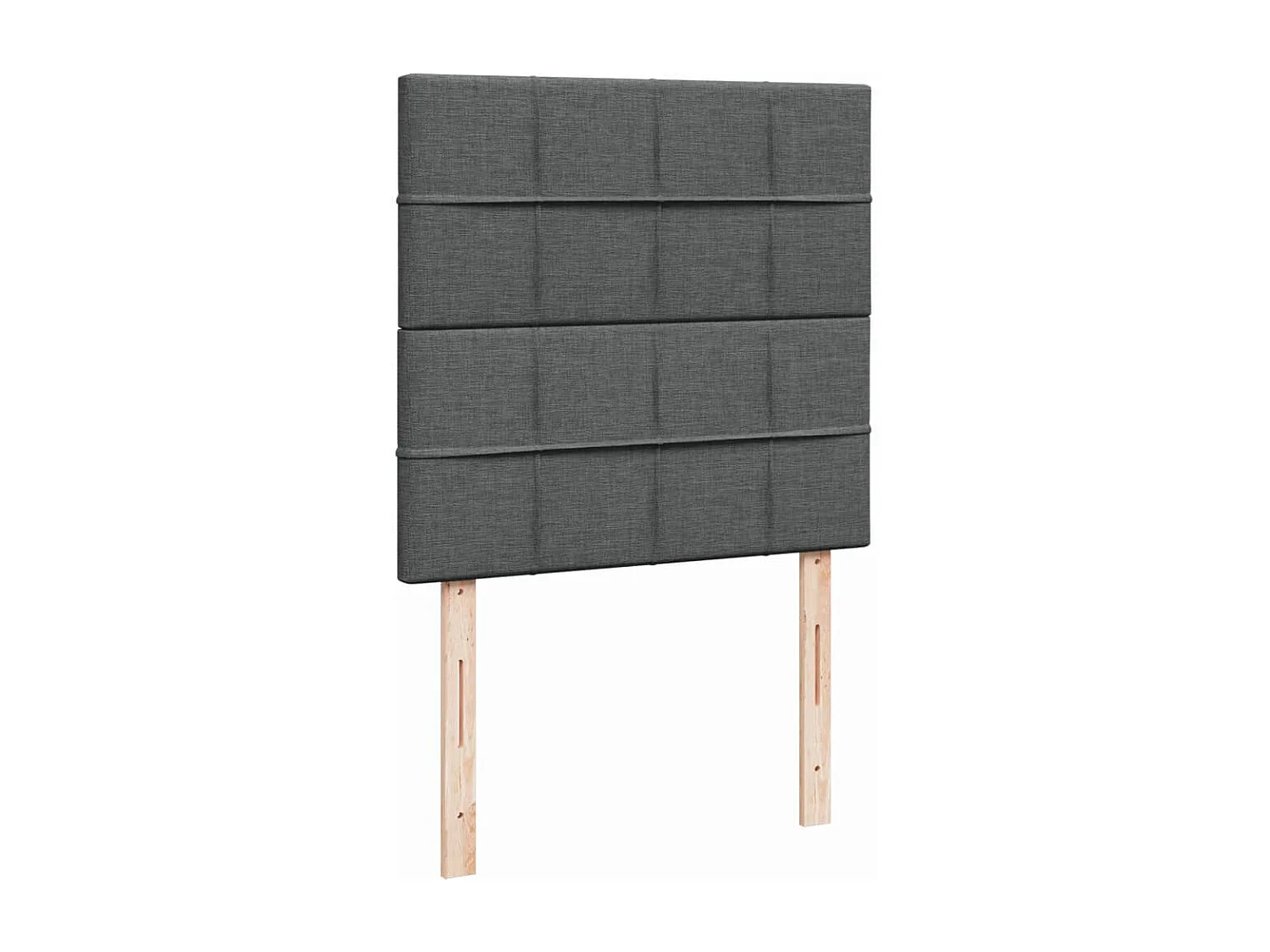 Boxspringbett mit Matratze Dunkelgrau 90x190 cm Stoff