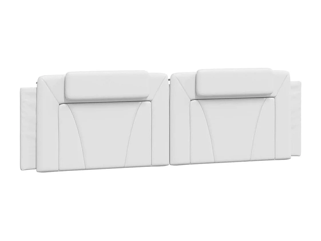 Cadre de lit Viana avec LED sans matelas blanc 180x200 cm