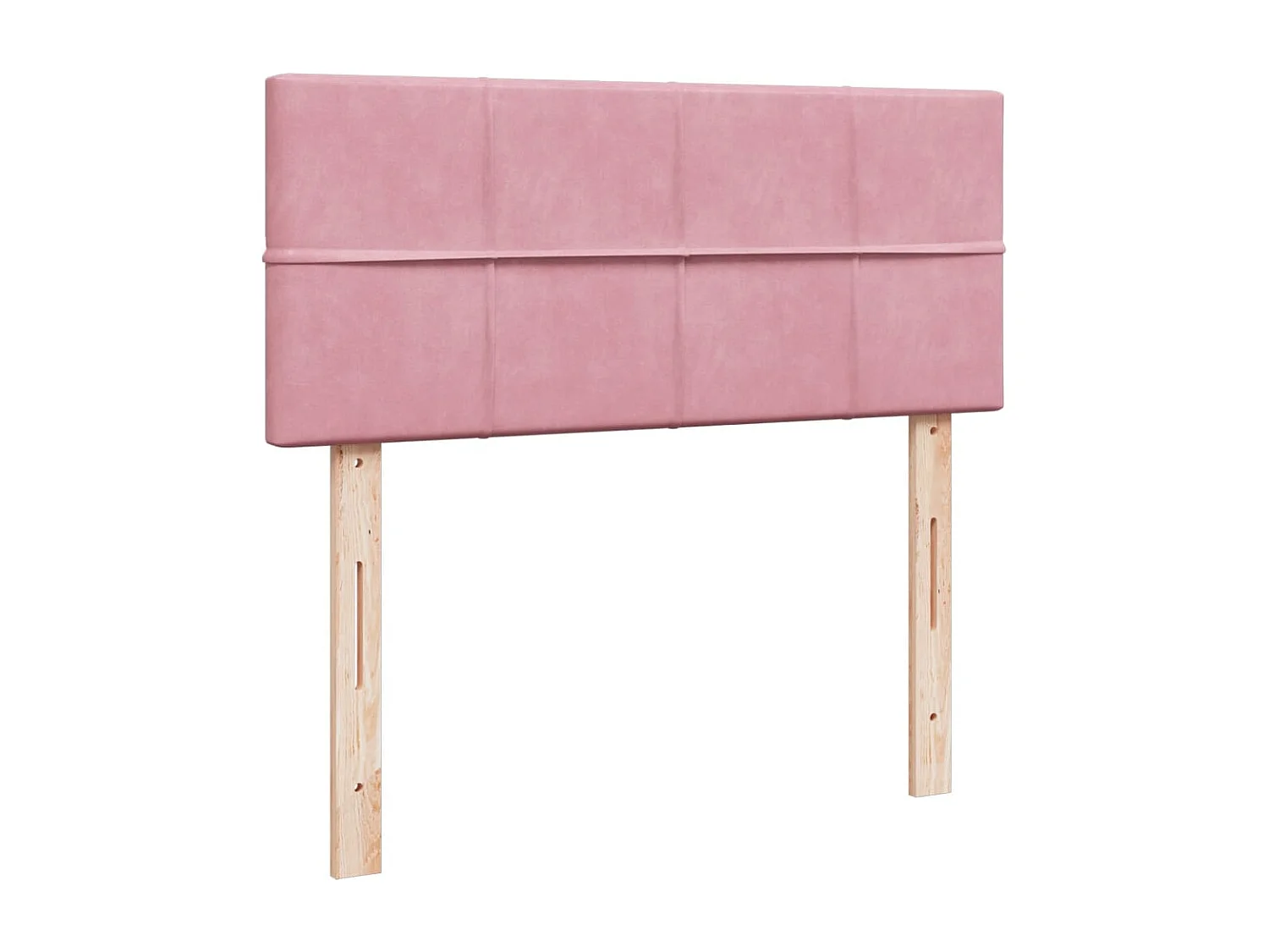 Boxspring met matras fluweel roze 120x200 cm