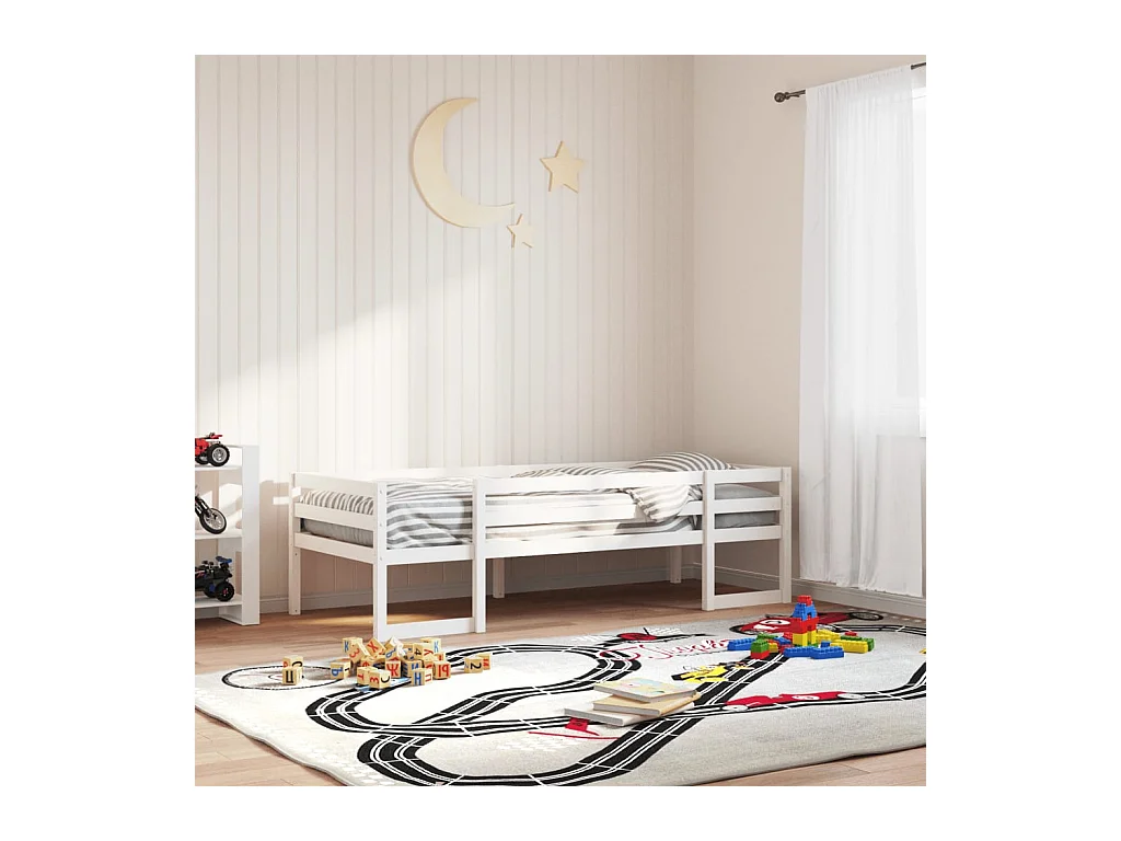 Cadre de lit pour enfants sans matelas 90x200 cm pin massif