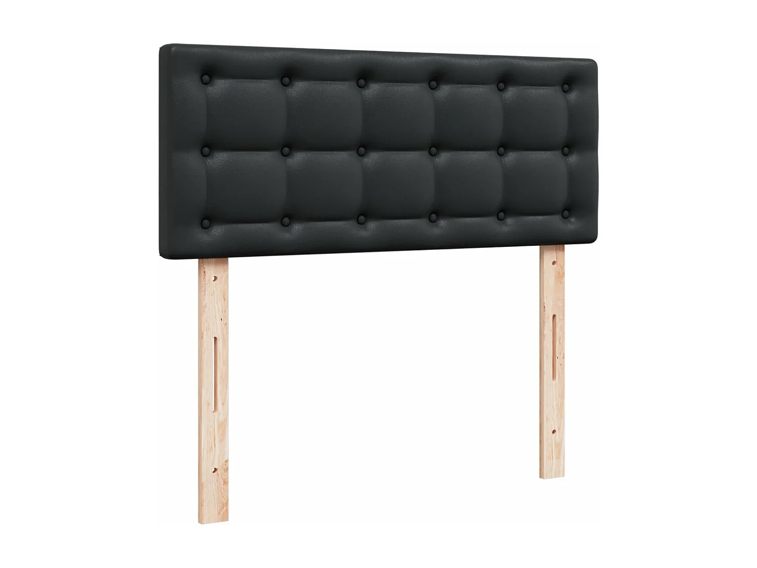 Boxspring met matras kunstleer zwart 120x190 cm