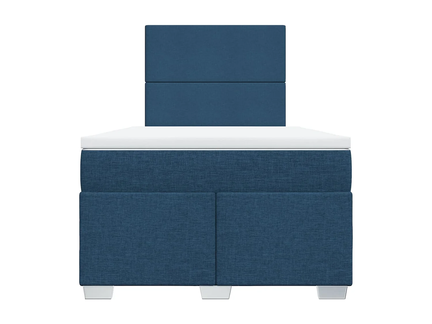 Cama com molas/colchão 120x200 cm tecido azul