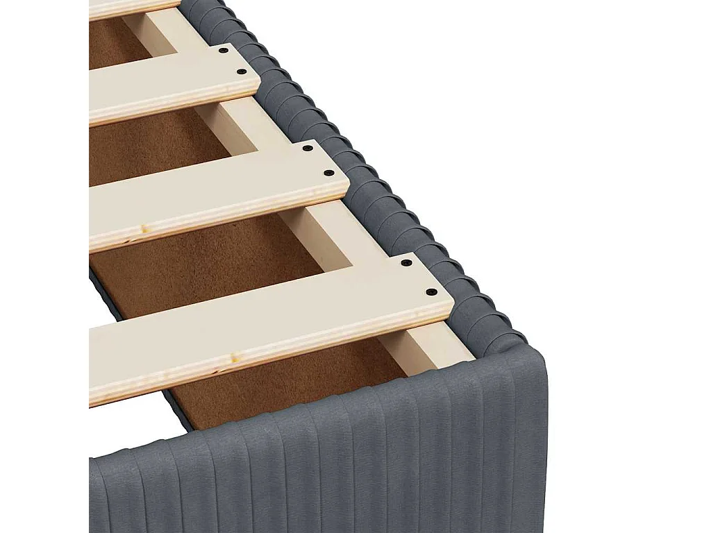 Boxspring met matras fluweel donkergrijs 120x190 cm