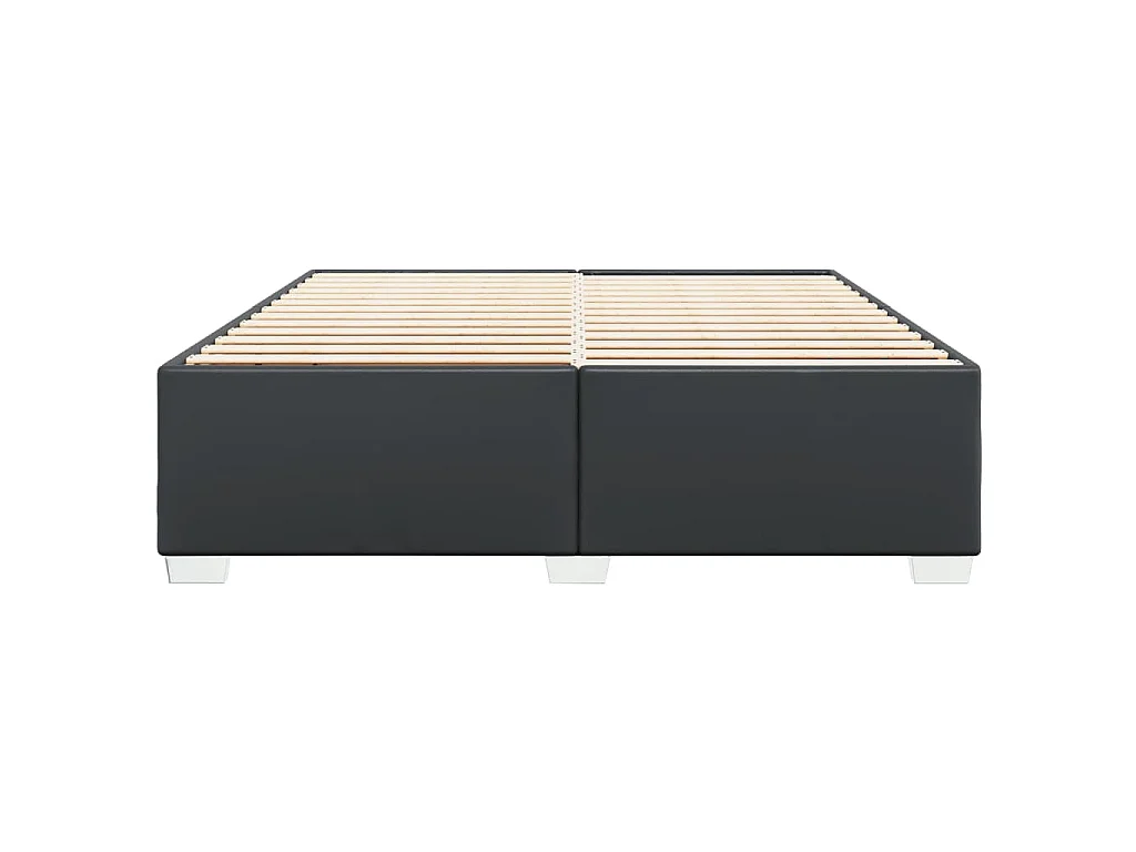 Bedframe kunstleer zwart 200x200 cm