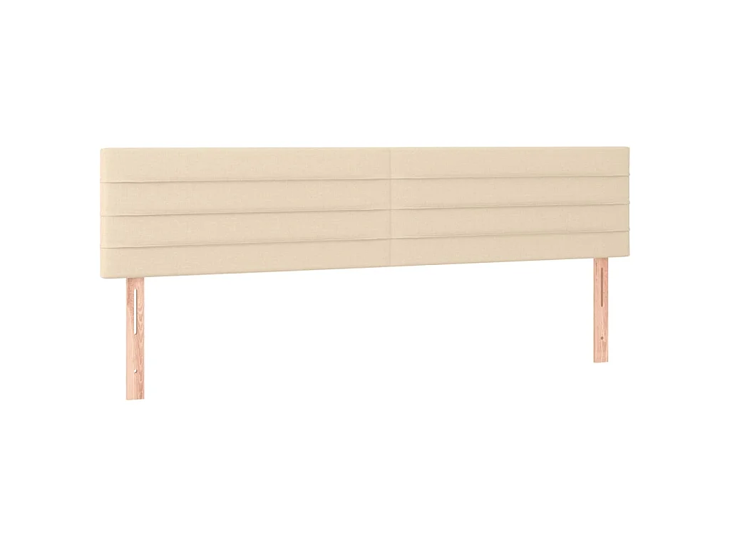 Boxspring met matras stof crèmekleurig 120x190 cm