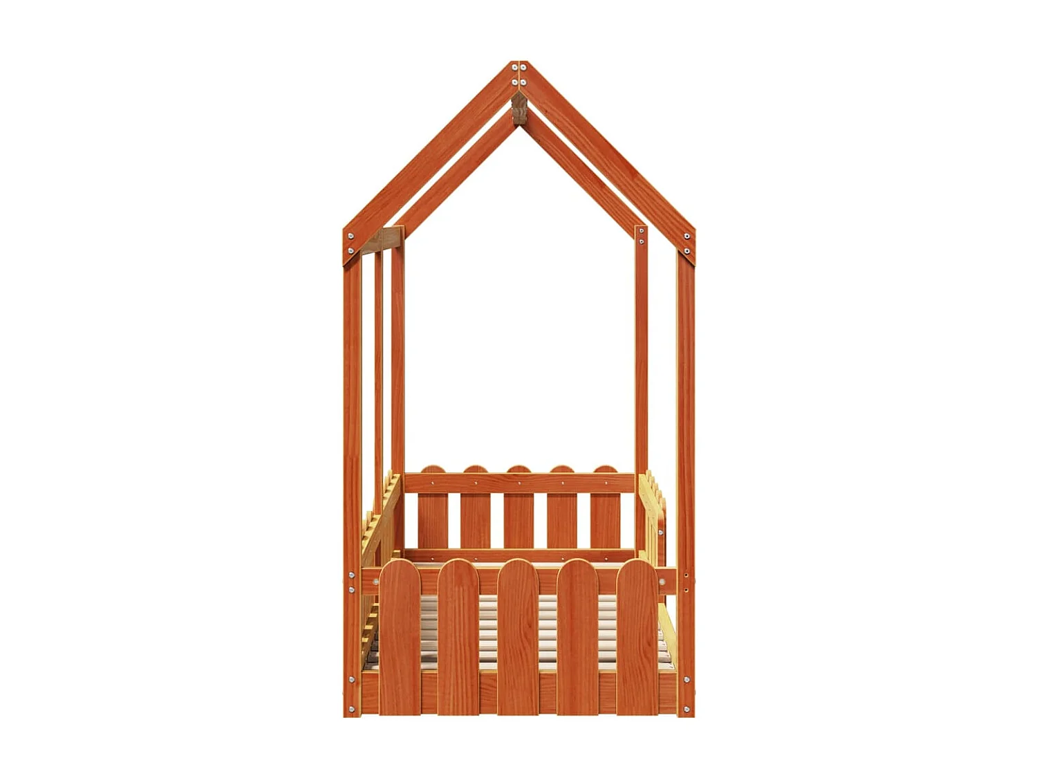 Bedhuis wasbruin massief grenenhout 70x140 cm