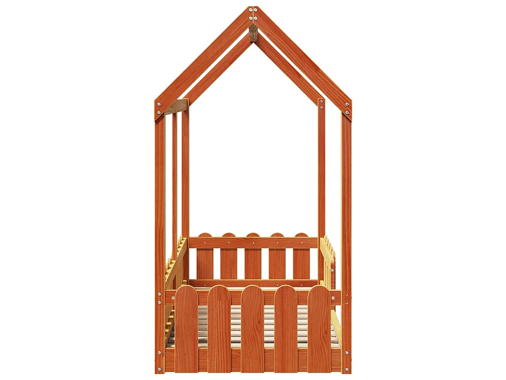 Cadre de lit d'enfants forme de maison sans matelas 70x140 cm