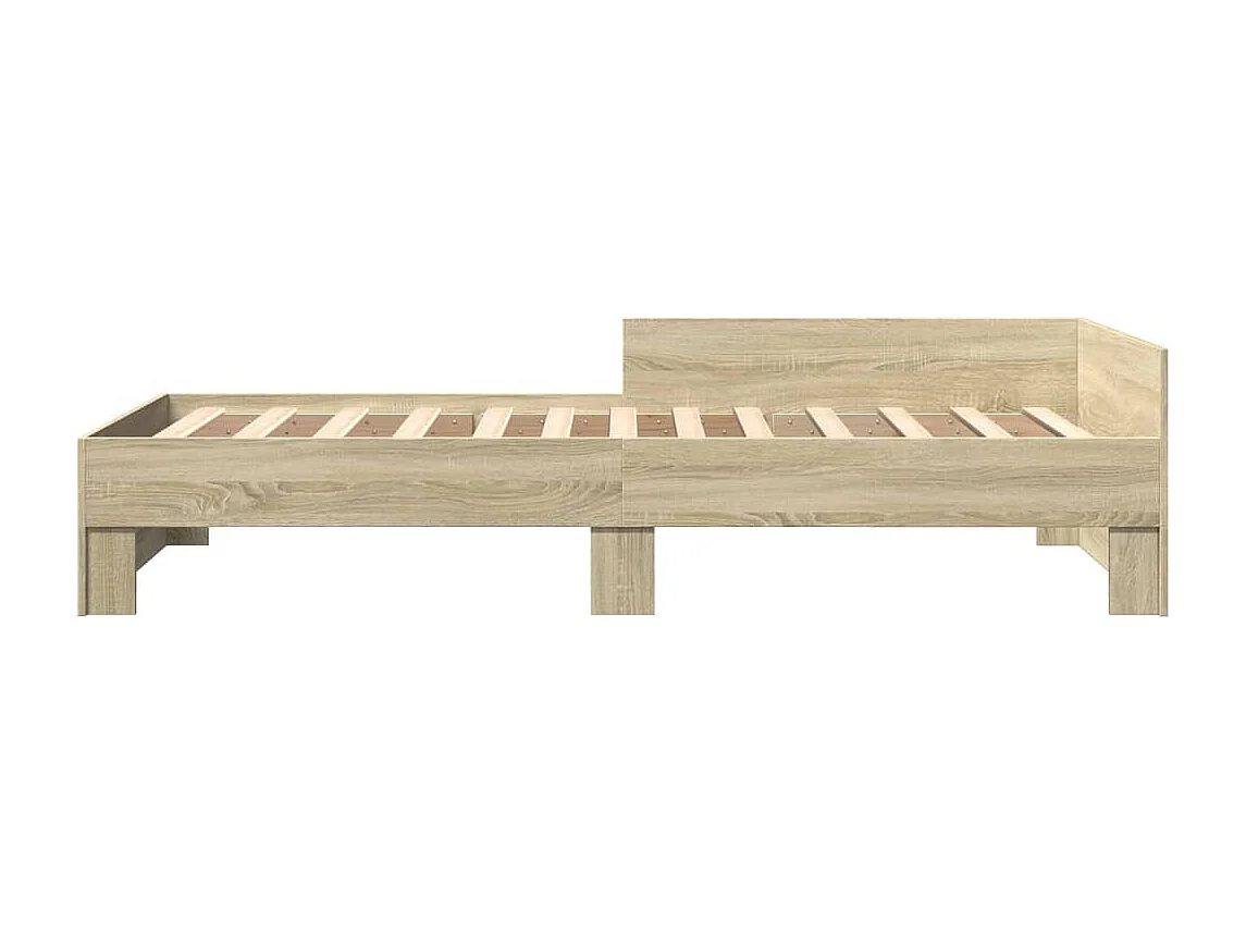 Cadre de lit sans matelas chêne sonoma 90x200 cm