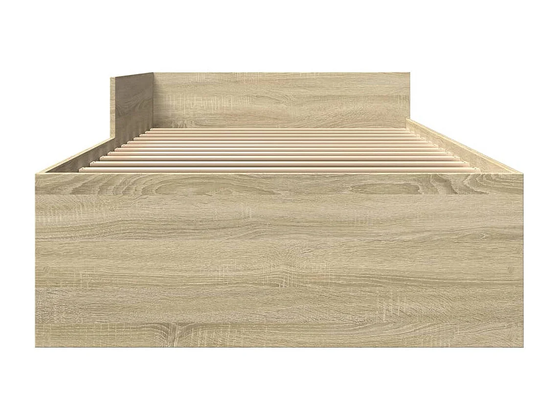 Cadre de lit sans matelas chêne sonoma 90x200 cm