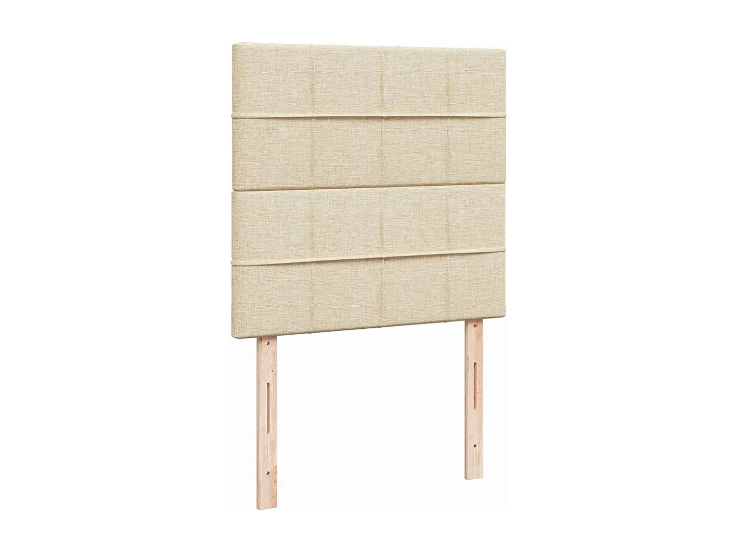 Boxspring met matras stof crèmekleurig 80x200 cm