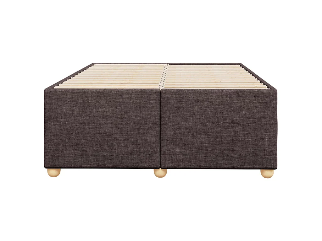 Bedframe zonder matras 120x200 cm stof donkerbruin