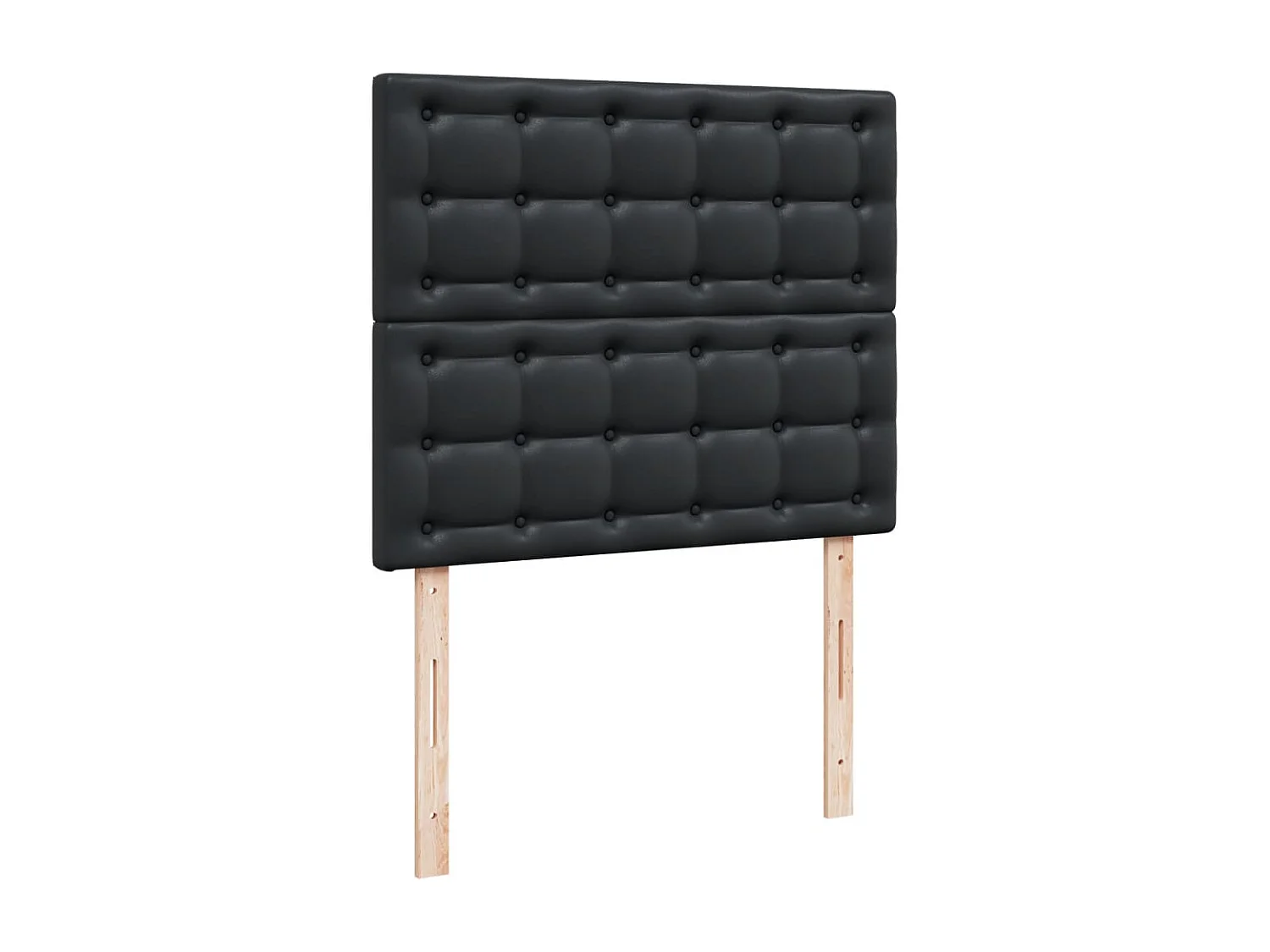 Giroletto a Molle con Materasso Nero 120x200 cm in Similpelle