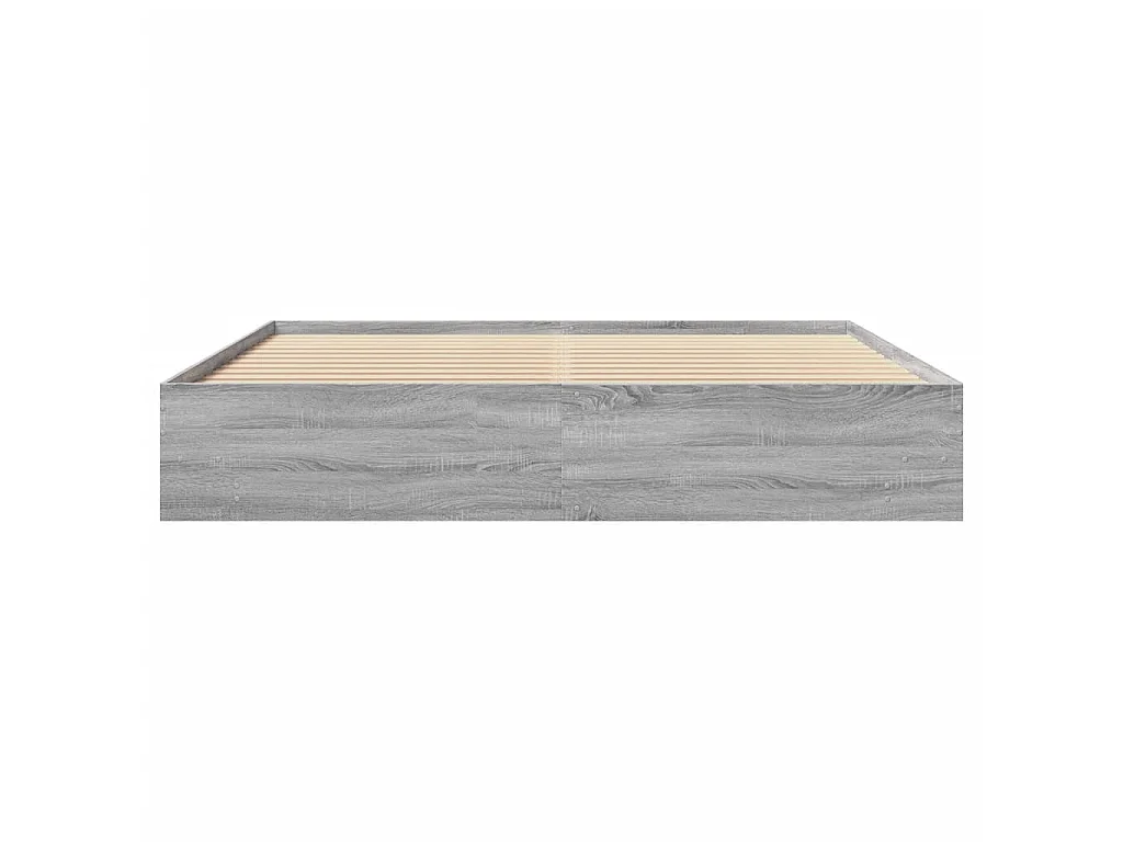 Cadre de lit sans matelas sonoma gris 180x200 cm