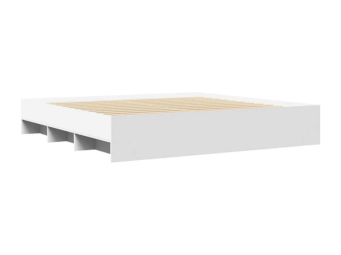 Bedframe zonder matras 180x200 cm spaanplaat wit