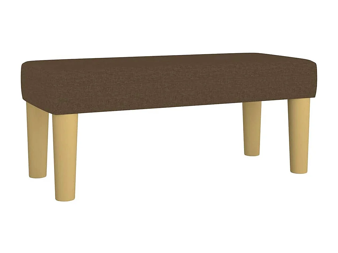 Boxspringbett mit Matratze Dunkelbraun 120x190 cm Stoff