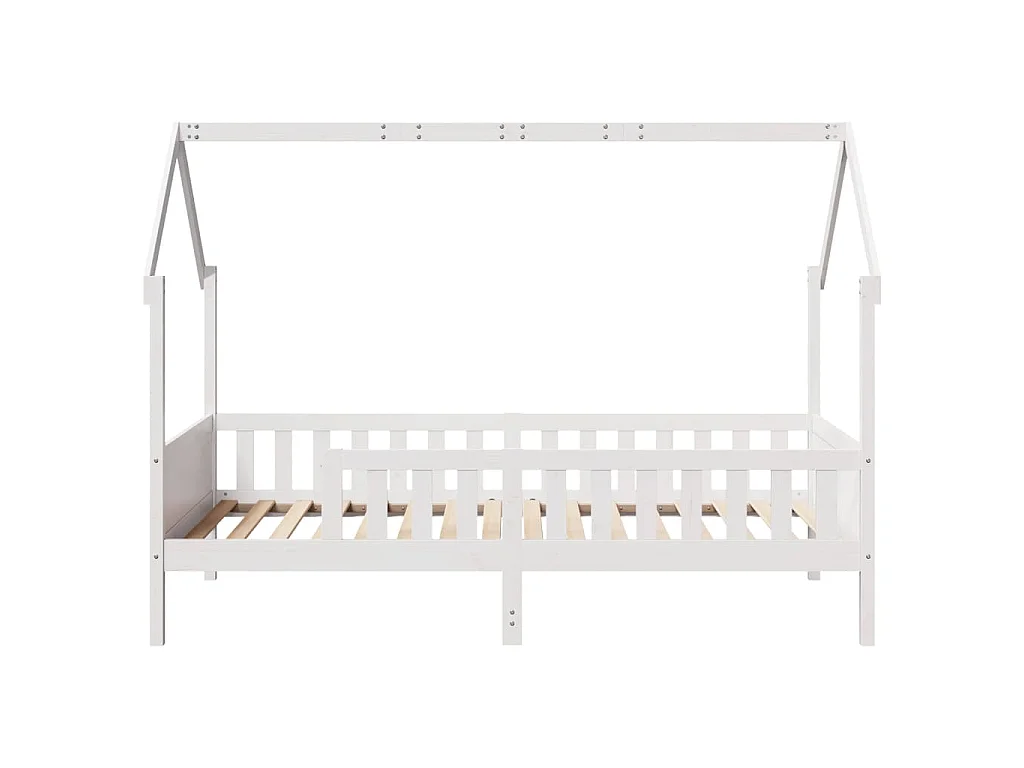 Cadre de lit d'enfants forme de maison sans matelas pin