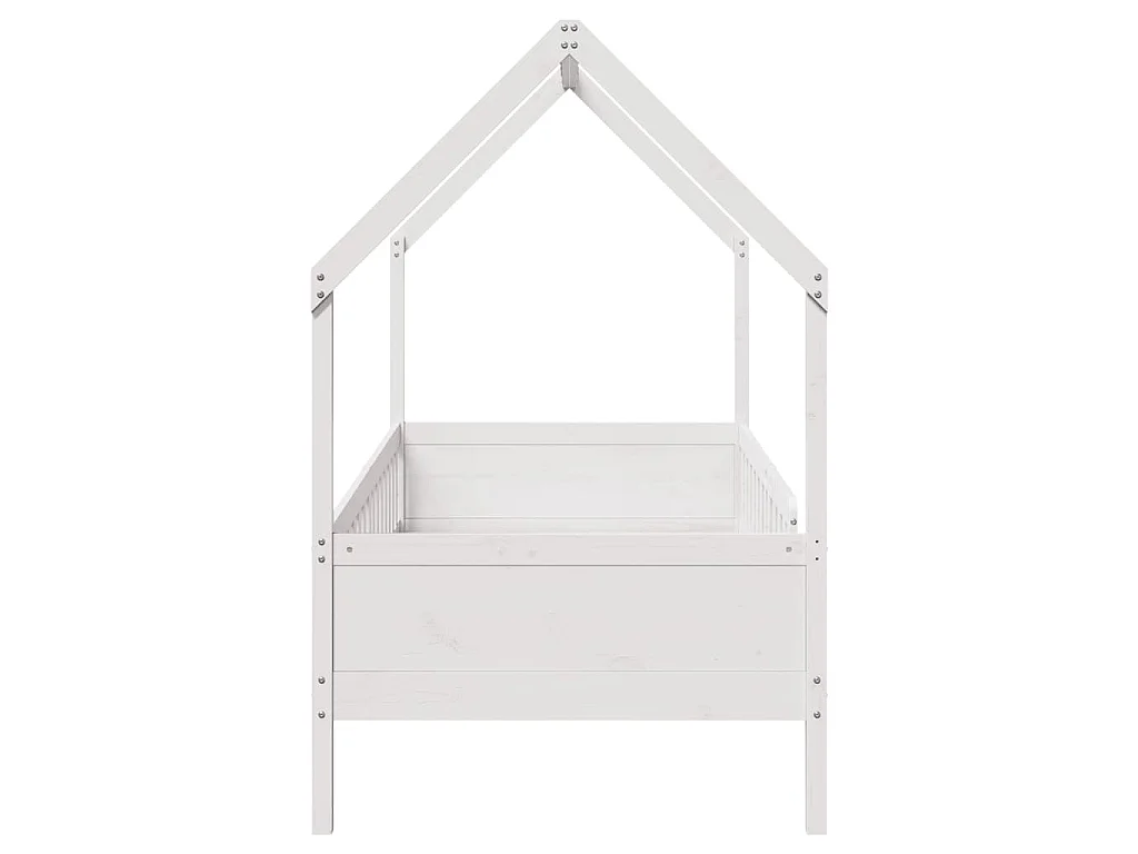 Cadre de lit d'enfants forme de maison sans matelas pin