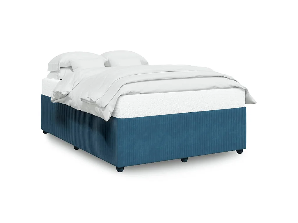 Bettgestell Blau 160x200 cm Samt