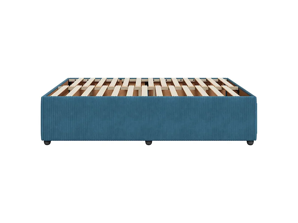 Bettgestell Blau 160x200 cm Samt