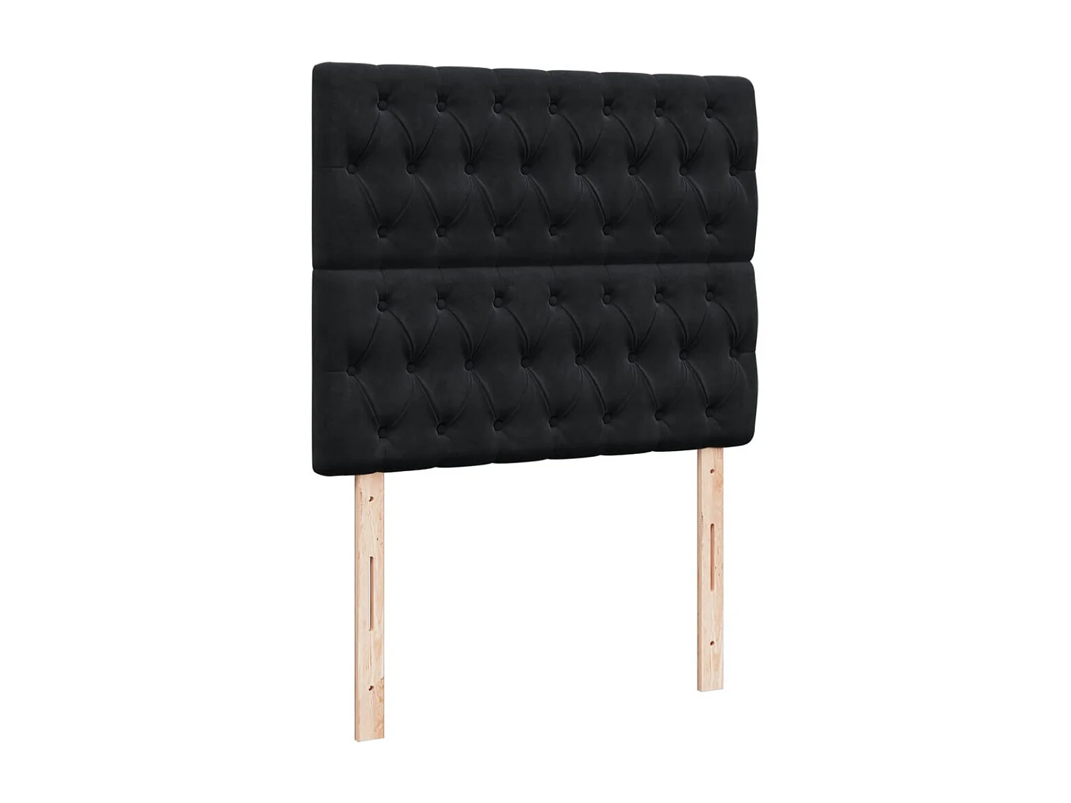 Sommier à lattes de lit avec matelas noir 120x190 cm velours