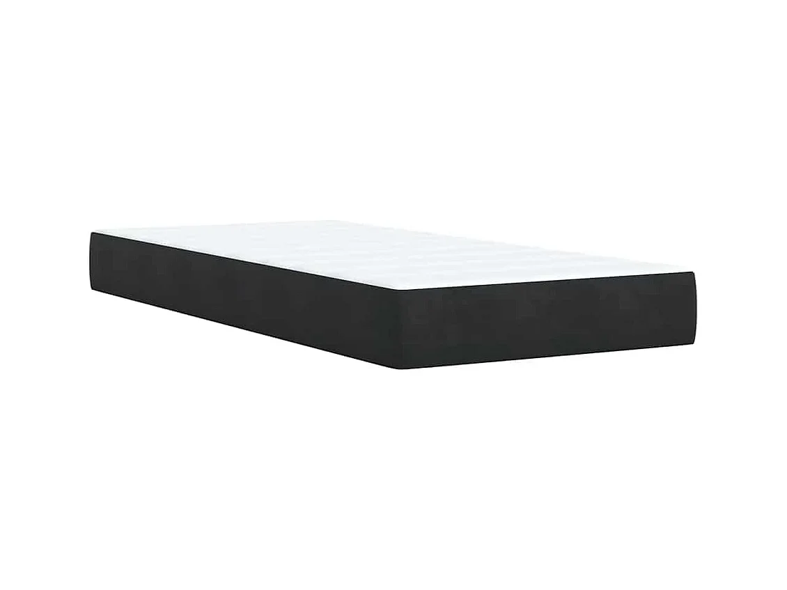 Boxspring met matras fluweel zwart 80x200 cm