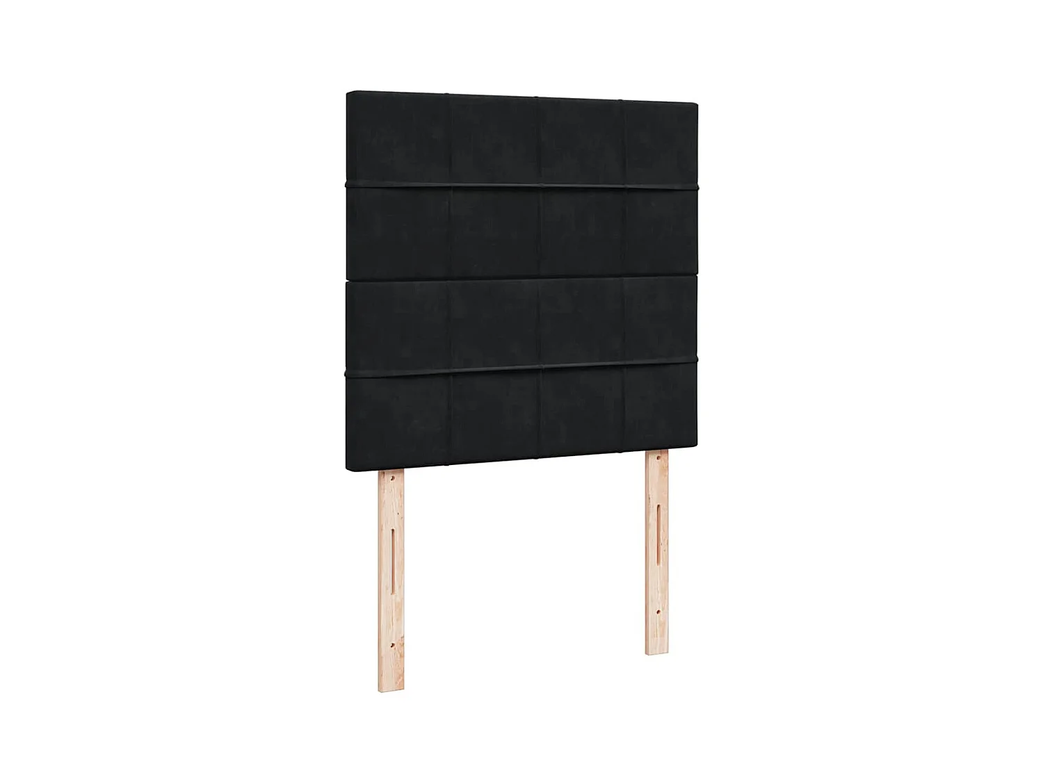 Boxspring met matras fluweel zwart 80x200 cm