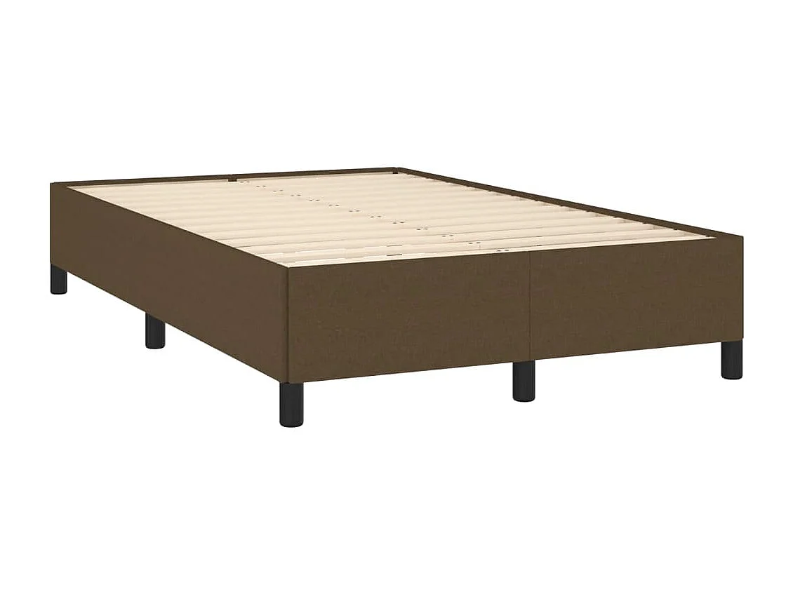 Boxspringbett mit Matratze Dunkelbraun 120x190 cm Stoff