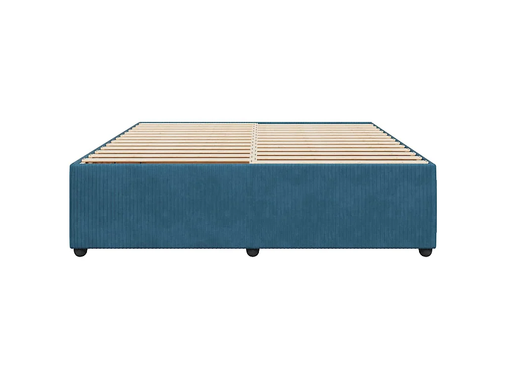 Bettgestell Blau 200x200 cm Samt