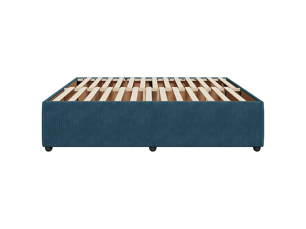 Bettgestell Blau 200x200 cm Samt