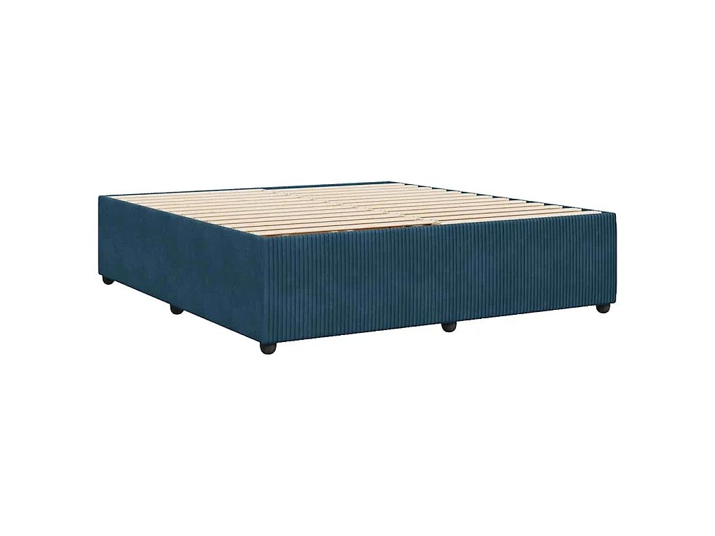 Bettgestell Blau 200x200 cm Samt