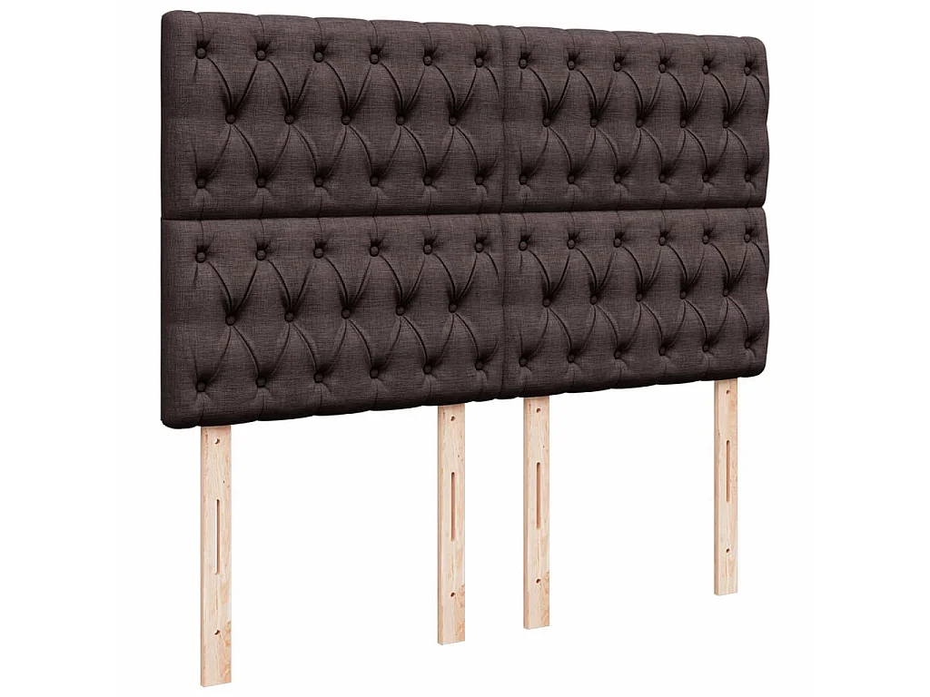 Sommier à lattes de lit avec matelas Marron foncé 160x200 cm
