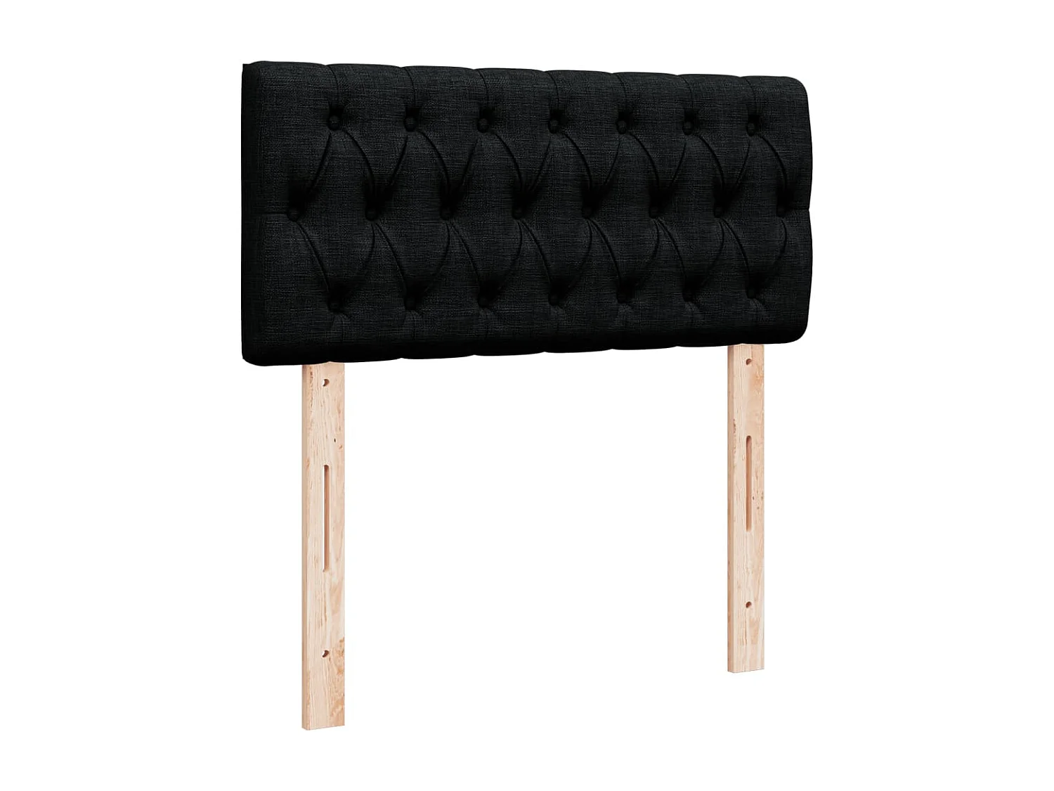 Cama box spring con colchón tela negro 100x200 cm