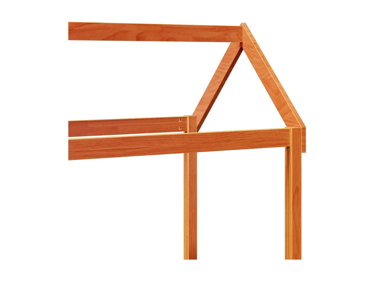 Lit de jour avec toit sans matelas 90x200 cm bois massif