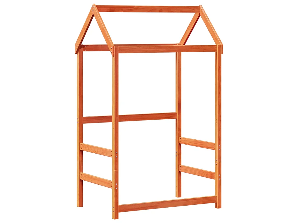 Lit de jour avec toit sans matelas 90x200 cm bois massif