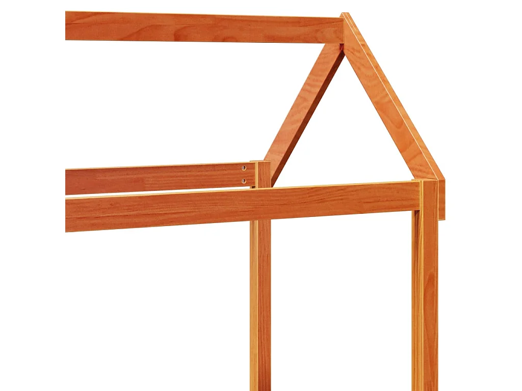 Lit de jour avec toit sans matelas 90x200 cm bois massif