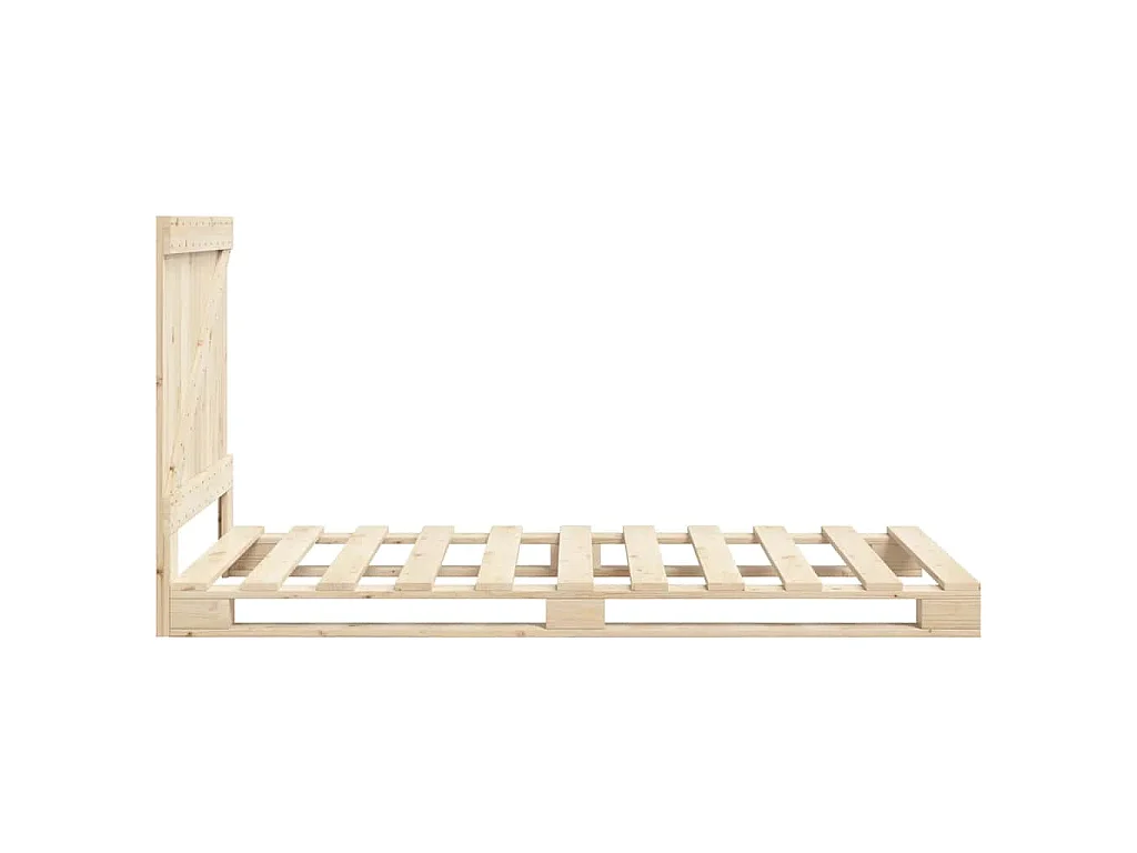 Cadre de lit sans matelas avec tête de lit 90x200 cm