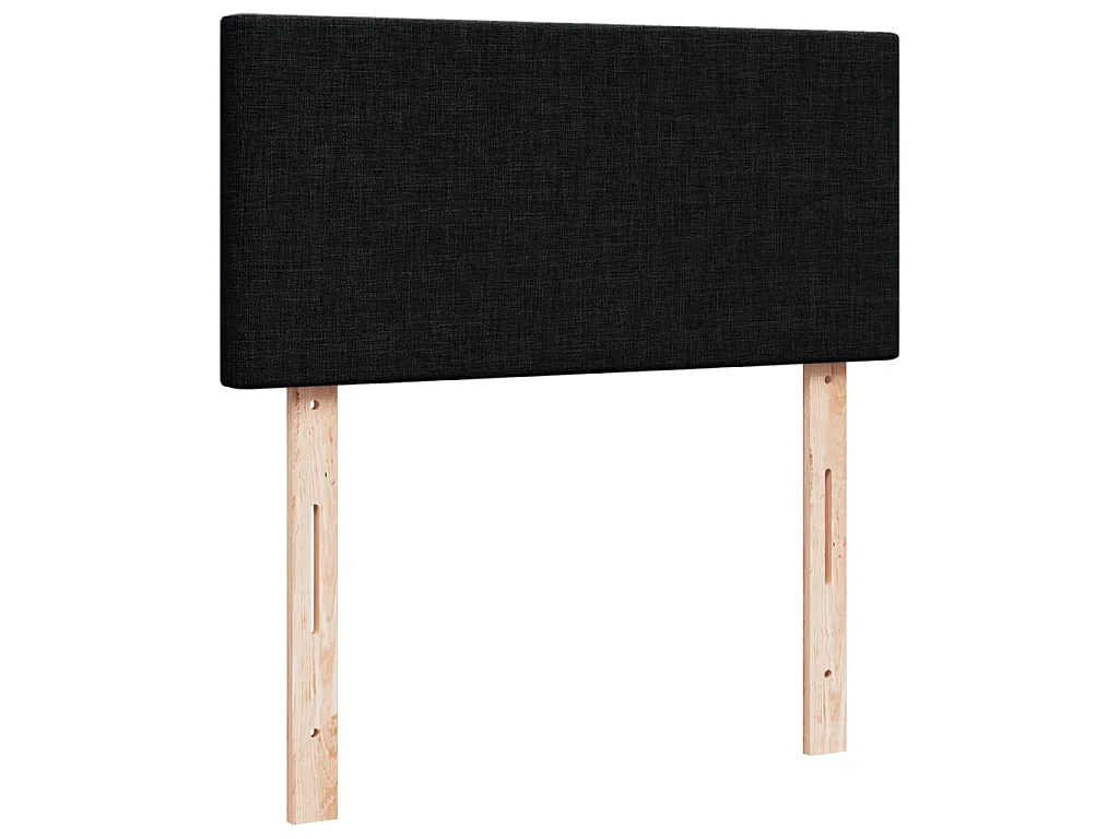 Boxspring met matras stof zwart 100x200 cm