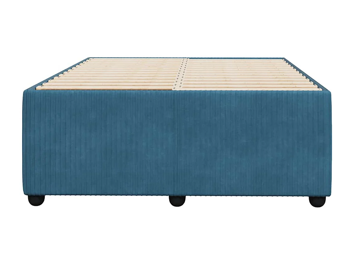 Bedframe fluweel blauw 120x190 cm