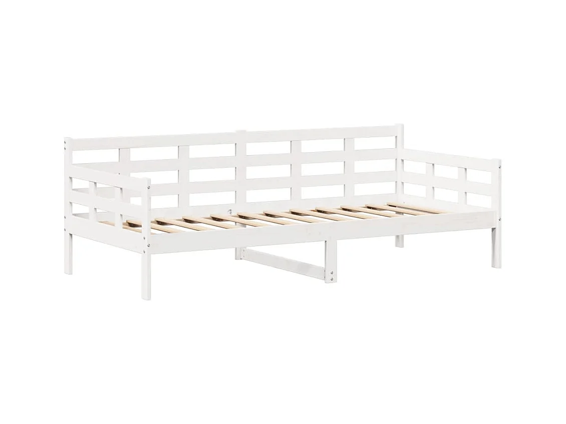 Slaapbank met bedhuis 80x200 cm massief grenenhout wit