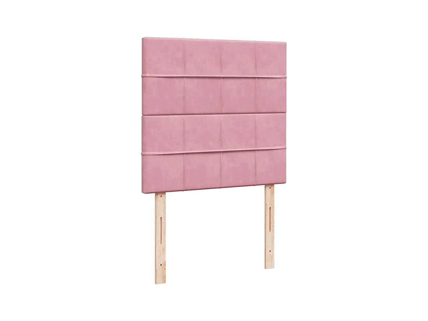 Sommier à lattes de lit avec matelas Rose 90x190 cm Velours