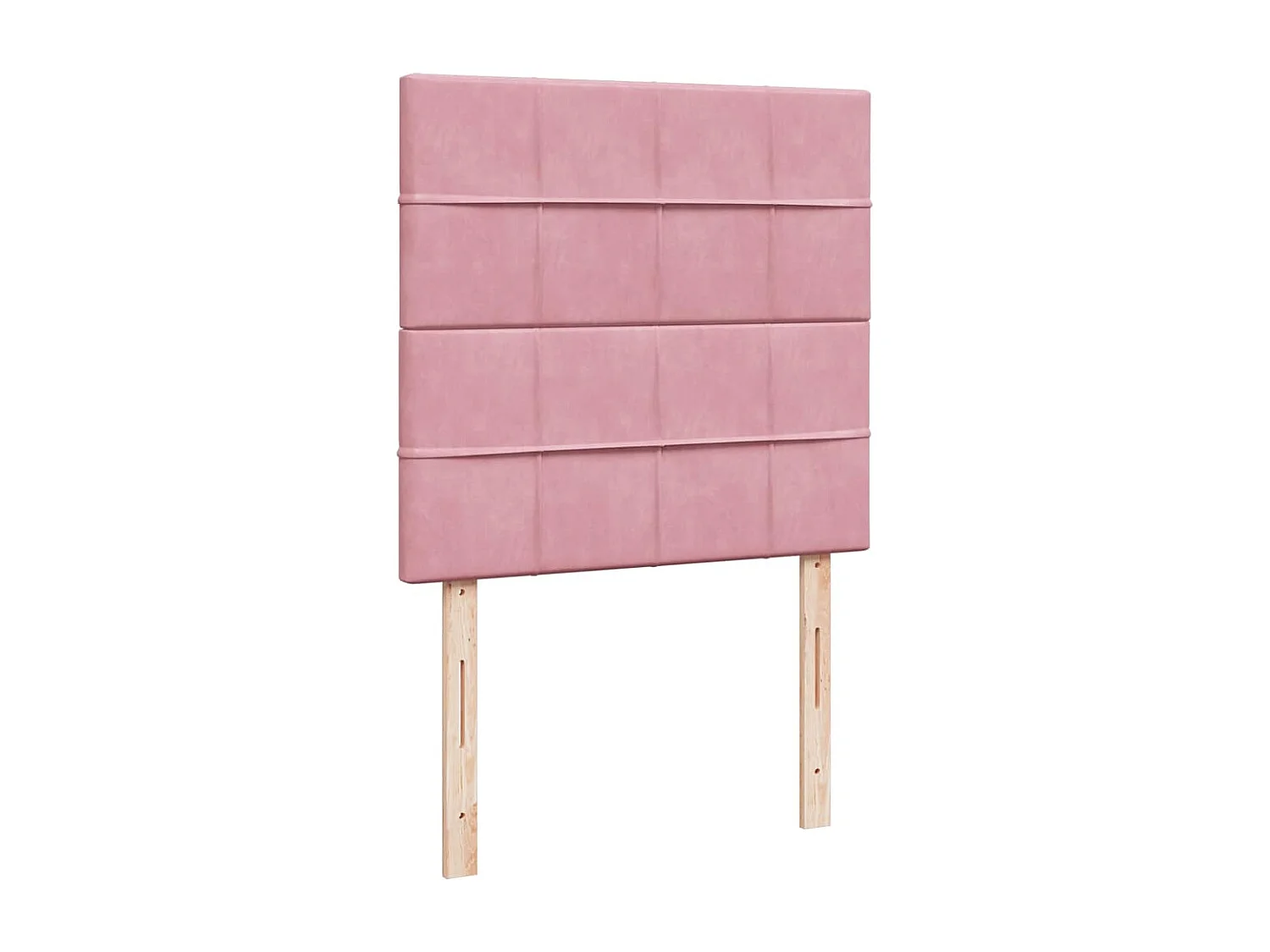 Boxspring met matras fluweel roze 90x190 cm