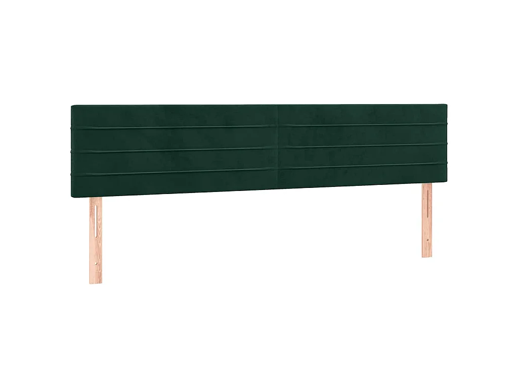 Boxspring met matras fluweel donkergroen 120x190 cm