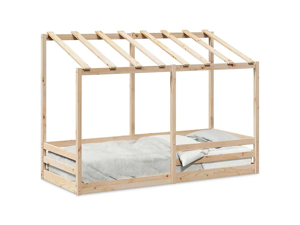 Lit pour enfants sans matelas 90x190 cm bois pin massif