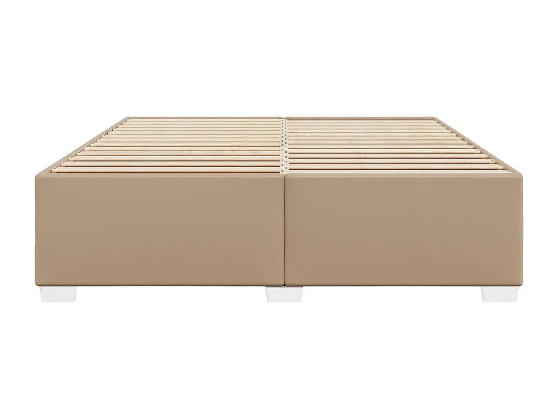 Cadre de lit sans matelas cappuccino 180x200 cm similicuir