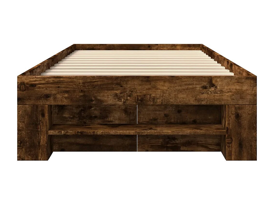 Bedframe zonder matras hout gerookt eikenkleurig 90x200 cm