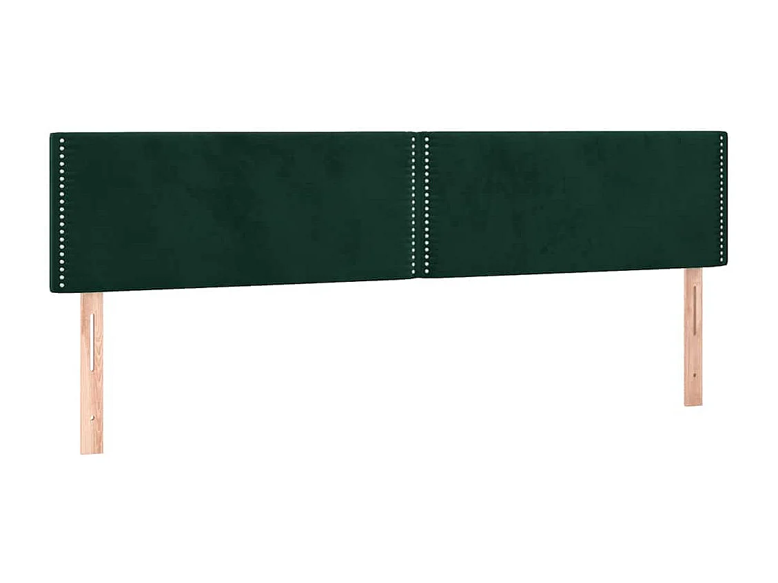 Boxspringbett mit Matratze Dunkelgrün 120x190 cm Samt