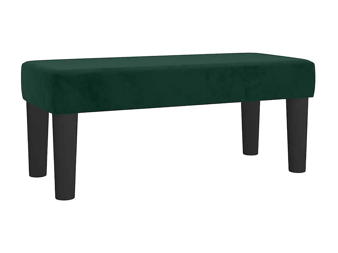 Boxspringbett mit Matratze Dunkelgrün 120x190 cm Samt