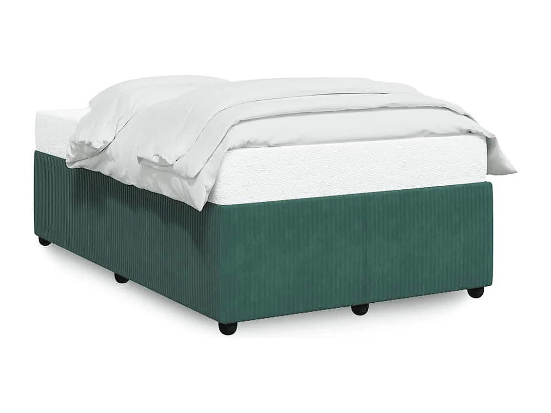 Bedframe zonder matras 120x200 cm fluweel donkergroen