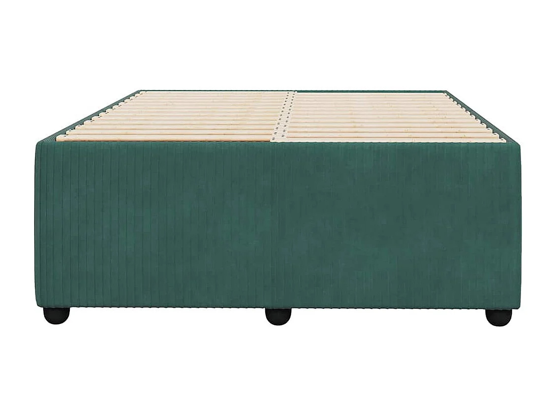 Bedframe zonder matras 120x200 cm fluweel donkergroen