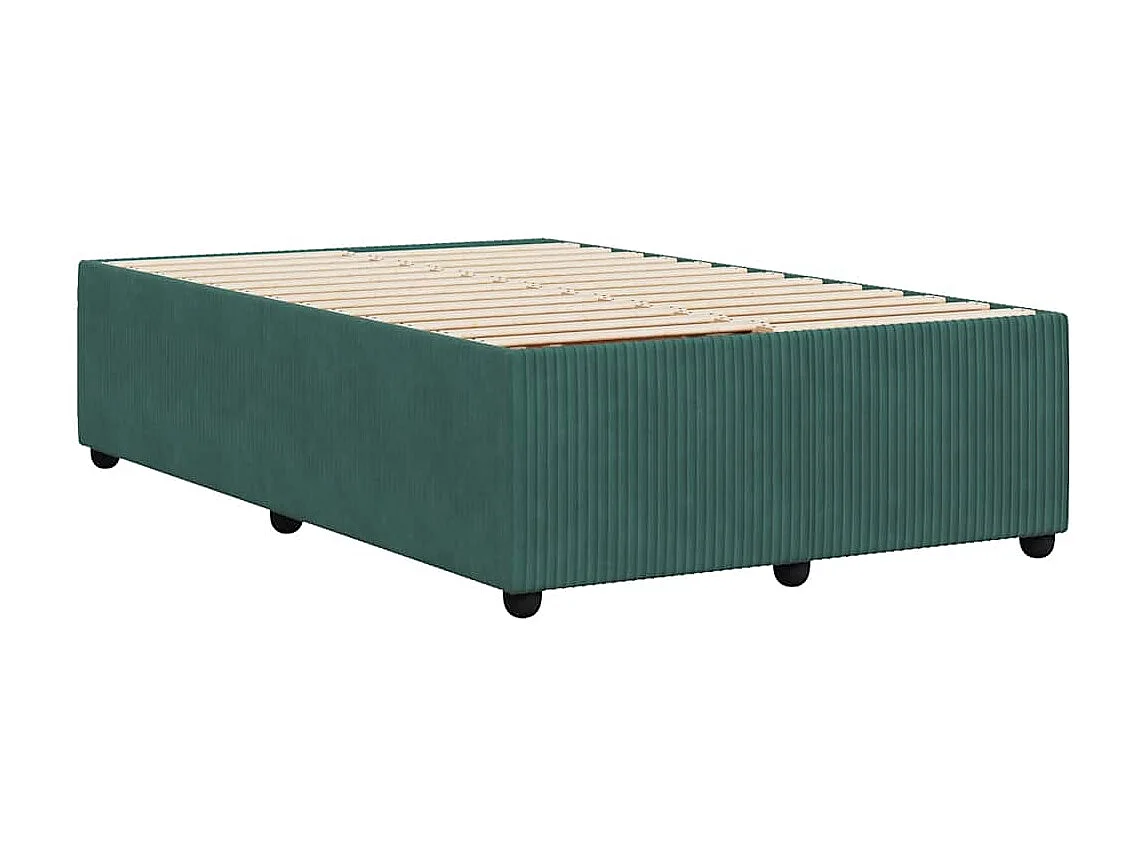 Bedframe zonder matras 120x200 cm fluweel donkergroen
